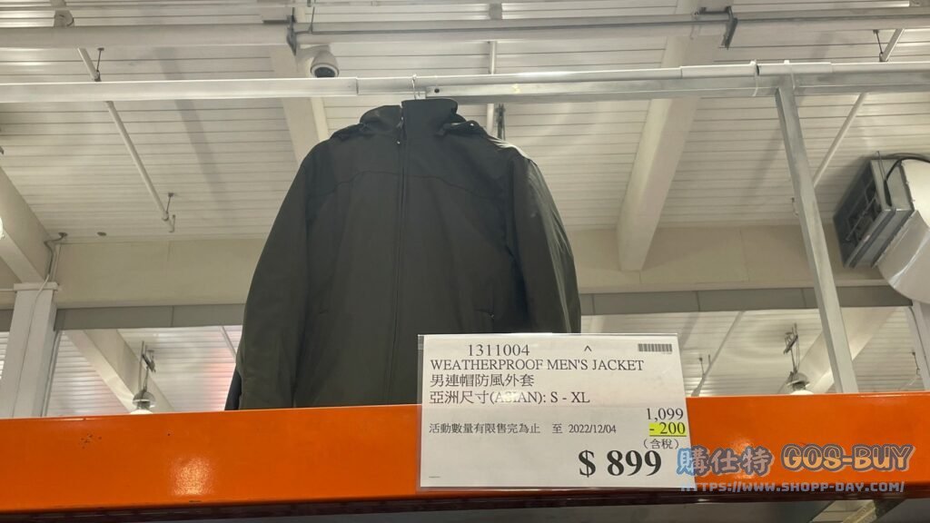 WEATHERPROFF MEN'S JACKT 男連帽防風外套 亞洲尺寸(ASIAN):S-XL#1311004