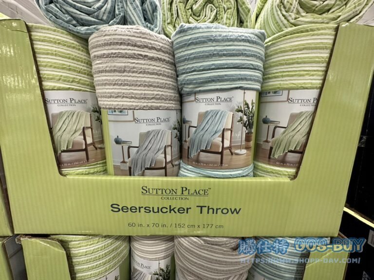 SUTTON PLACE THROW 舒適條紋薄被 尺寸:152X177公分#139271