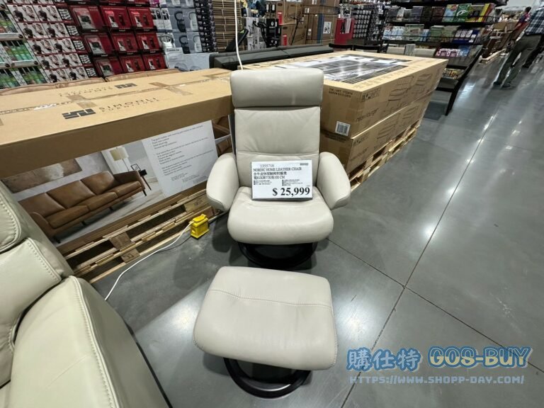 NORDIC HOME LEATHER CHAIR 全牛皮休閒躺椅附腳凳 寬81X深77X高102CM#1355718