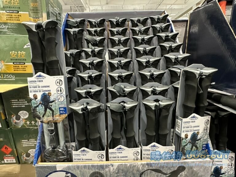 CASCADE MOUNTAIN TECH CARBON FIBER TREKKING POLE 碳纖維三段式登山杖二入#1654502