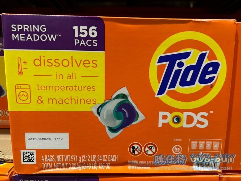 TIDE PODS SPRING MEADOW 汰漬洗衣膠囊春天草地香39顆X4入#1725160