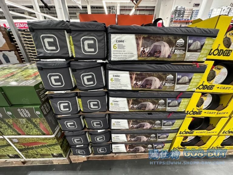 CORE 6PERSON LIGHTED DOME TENT 六人全罩式黑膠帳篷#142155