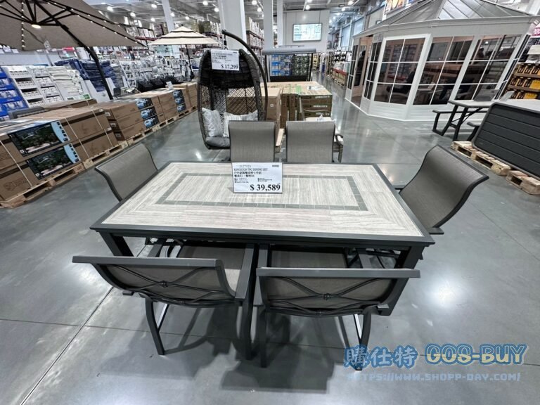 KINGSTON 7PC DINING SET 戶外鋁製餐桌椅七件組 餐桌X1、餐椅X6#2127523