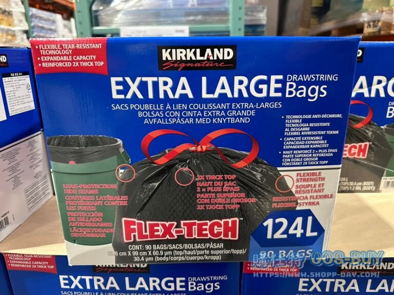 KIRKLAND SIGNATURE科克蘭拉繩式垃圾袋124公升X90入#1628918