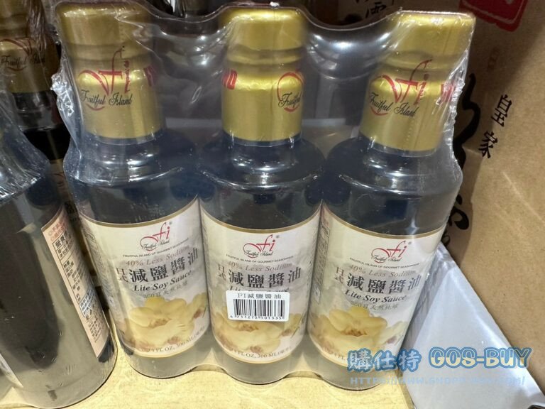 F.1 SOY SAUCE LESS SODIUM 日式減鹽醬油 每瓶300毫升X3入#71546
