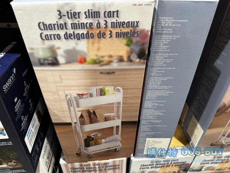 3 TIER SLIM ROLLING CART 三層窄邊收納推車 尺寸約43X21X85公分#141513