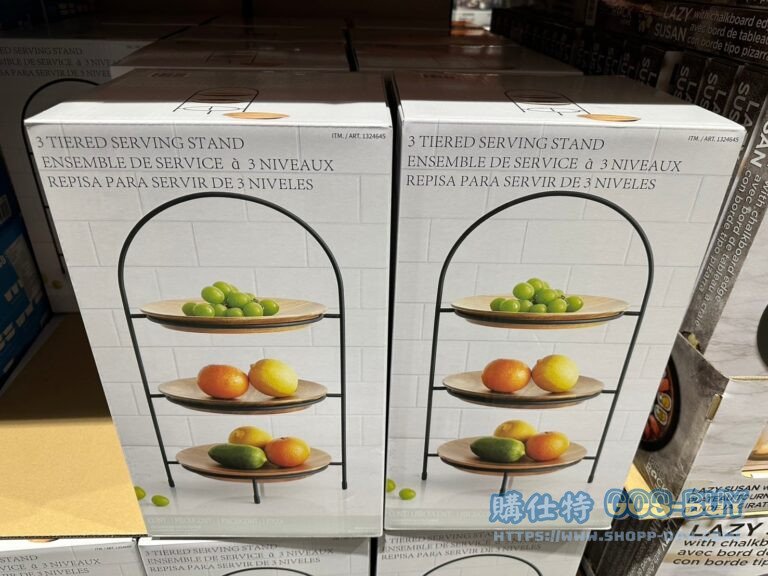 3 TIER WOOD SERVERWARE 木頭三層置物架/點心盤#1324645