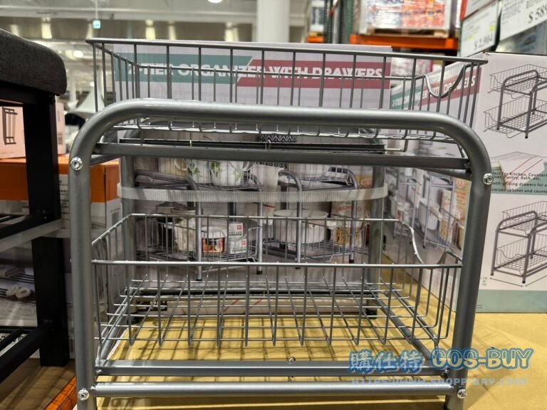 2 TIER FLIP BASKET 雙層金屬抽屜置物籃架2件組#148248