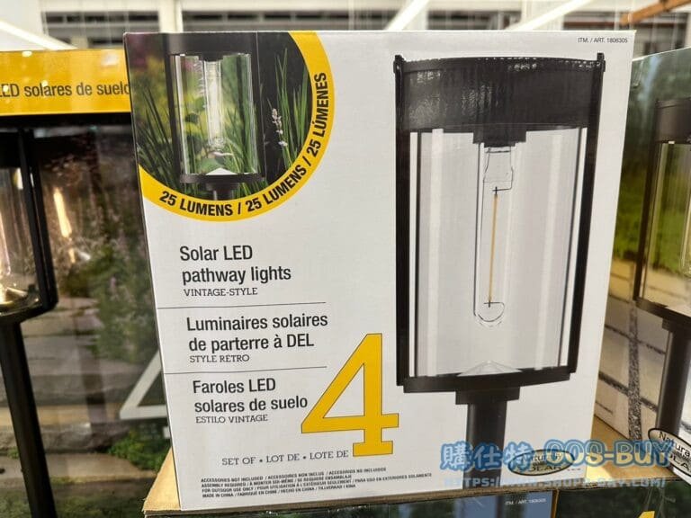 GTX SOLAR PATHWAY LIGHT 太陽能LED戶外燈 四入組#1806305